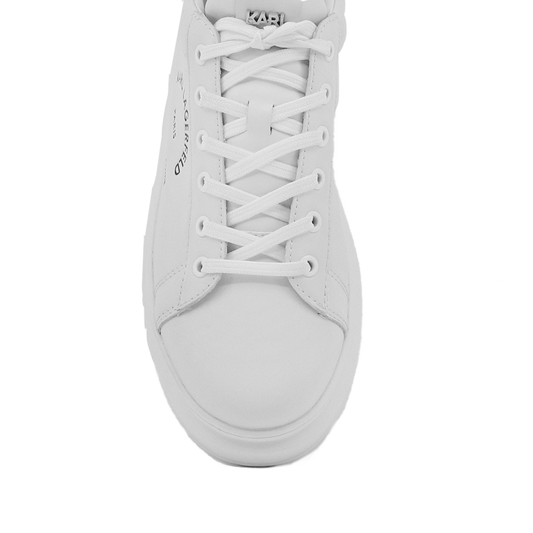 Sneakers bărbați Karl Lagerfeld albi din piele 2053BP52538A