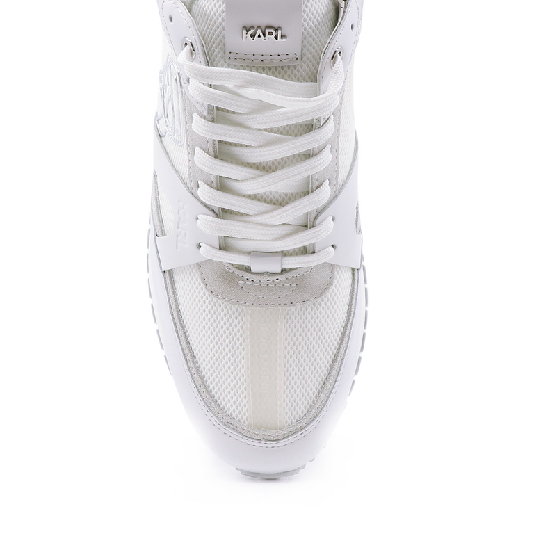 Sneakers bărbați Karl Lagerfeld albi din piele 2053BP52931A