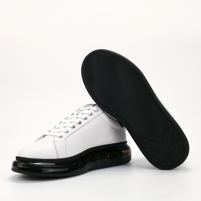 Sneakers bărbați Karl Lagerfeld albi din piele 2054BP52631A 
