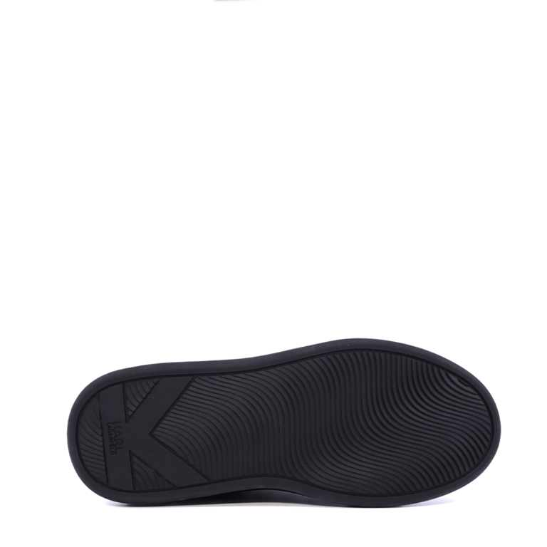 Sneakers bărbați Karl Lagerfeld Kapri Kushion Essential negri din piele 2057BP52671N