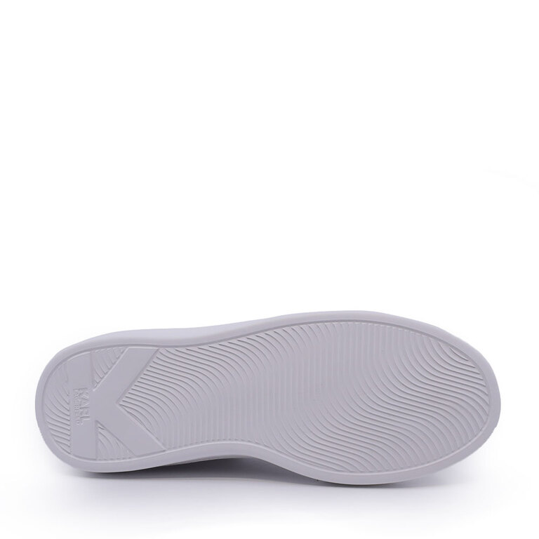 Sneakers bărbați Karl Lagerfeld Kapri Metal Maison Karl albi din piele 2057BP52539A