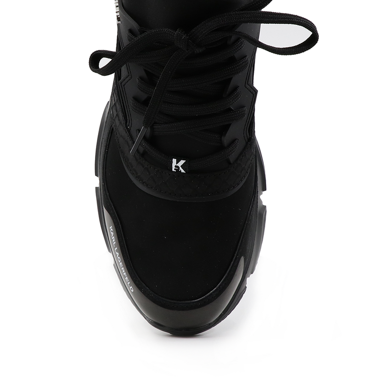 Sneakers bărbați Karl Lagerfeld negri din piele 2053BP51623N 