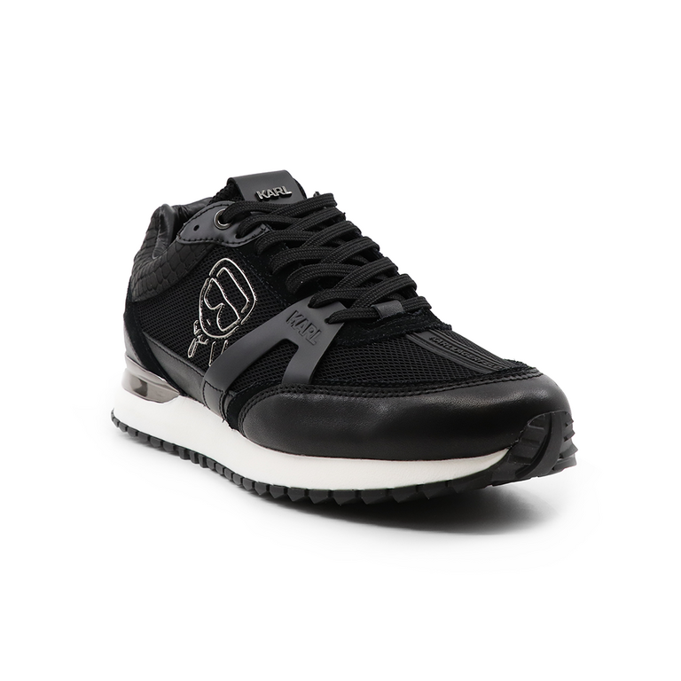 Sneakers bărbați Karl Lagerfeld negri din piele 2053BP52931N