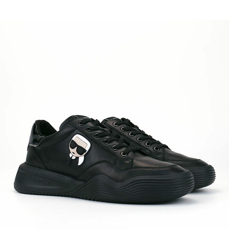 Sneakers bărbați Karl Lagerfeld negri din piele 2054BP52830IN