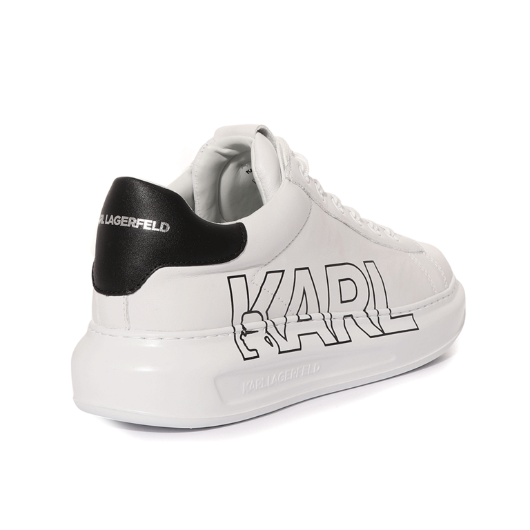 Sneakers  bărbați Karl Lagerfeld albi din piele 2053BP52523A