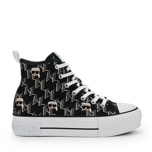 Sneakers high top femei Karl Lagerfeld negri 2054dg60454n
