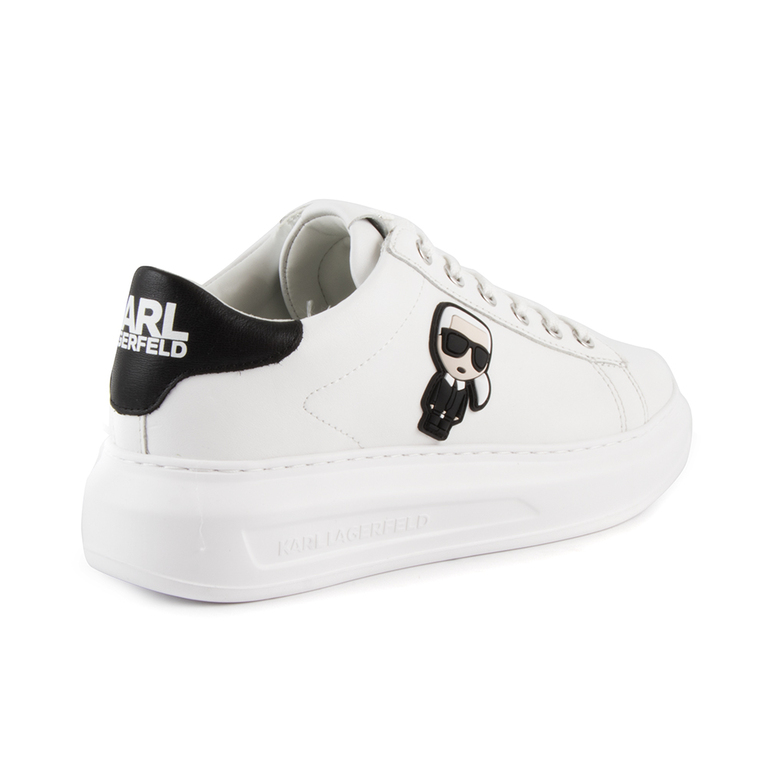 Pantofi sport femei Karl Lagerfeld albi din piele 2051dp62530a