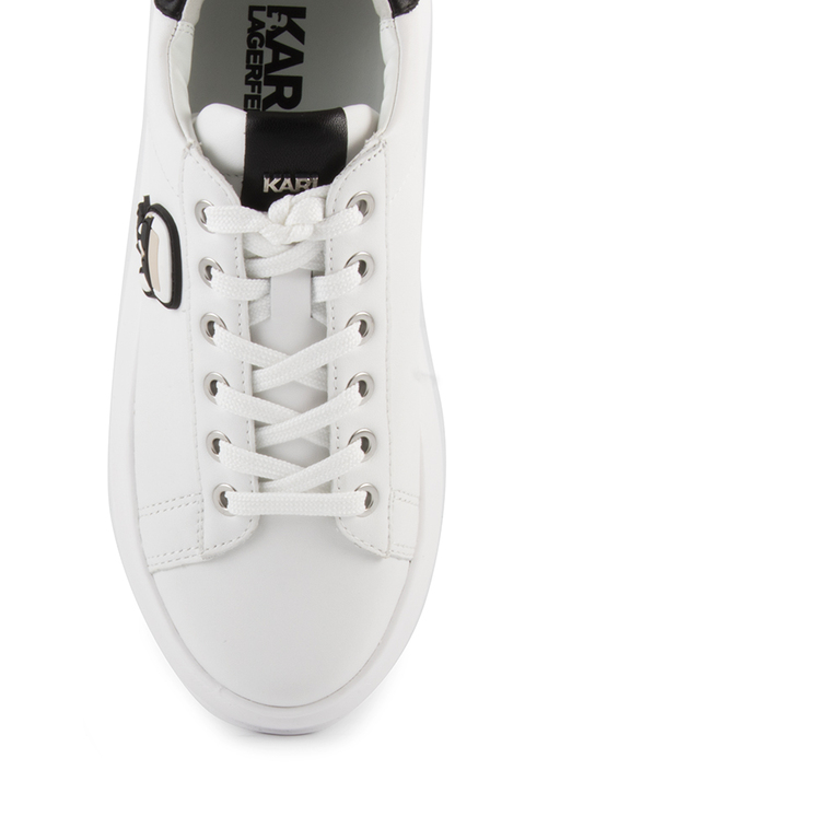 Pantofi sport femei Karl Lagerfeld albi din piele spike 2051DP62529A