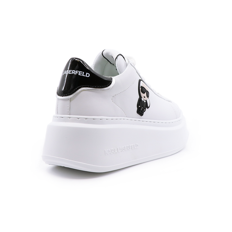 Sneakers femei Karl Lagerfeld albi din piele 2053DP63530A 