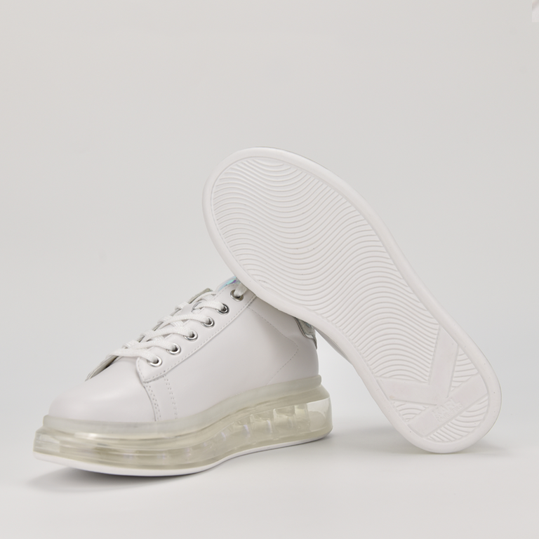 Sneakers femei Karl Lagerfeld albi din piele  2054dp62633a 