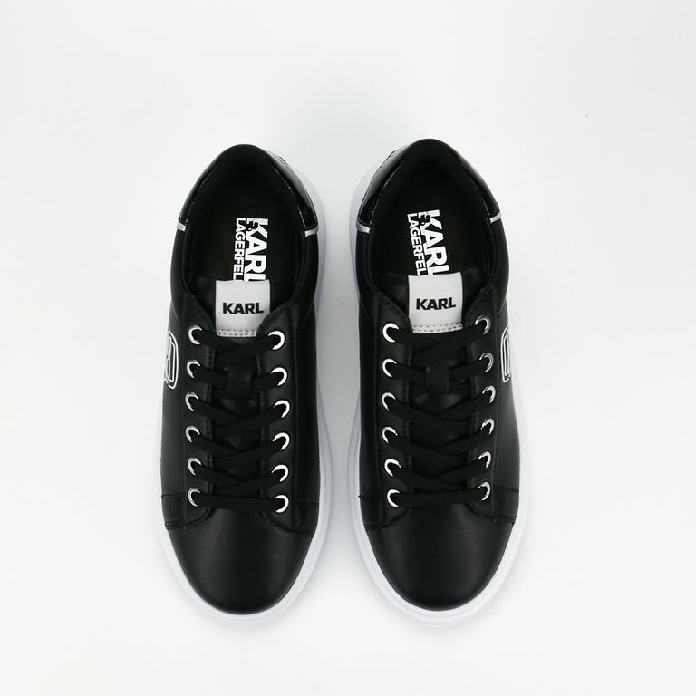Sneakers femei Karl Lagerfeld negri din piele 2054DP62531N 