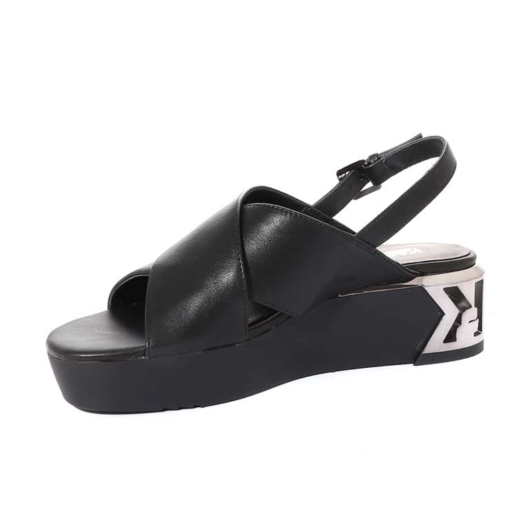 Sandale femei Karl Lagerfeld negre cu platformă 2051DS80625N
