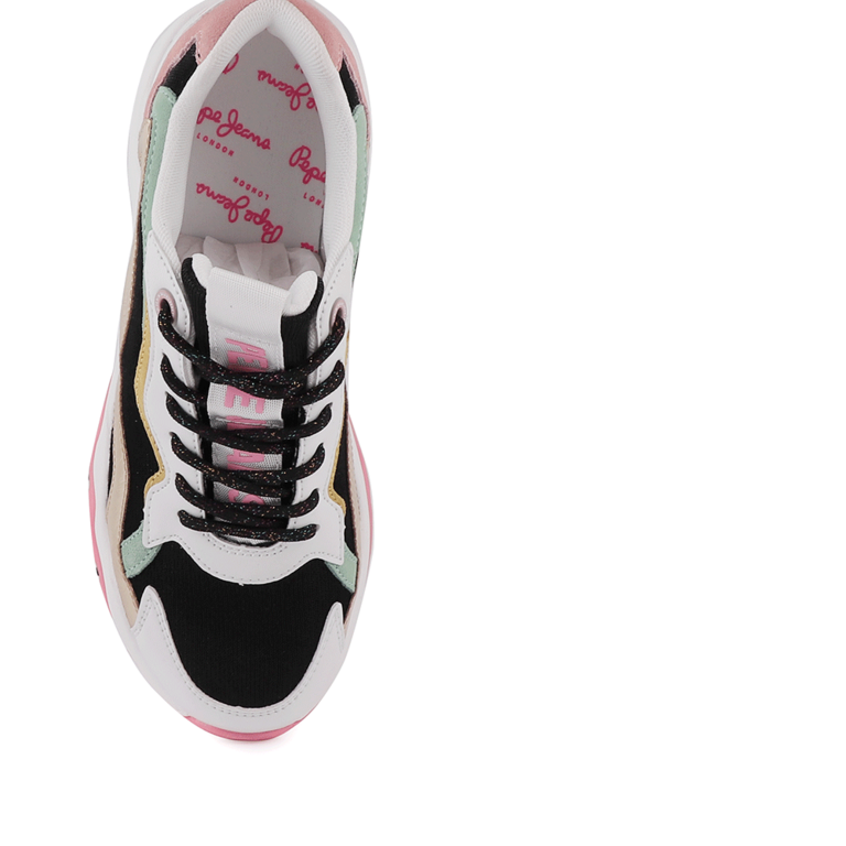 Pantofi sport femei Pepe Jeans negri cu detalii colorate 3191DPS31139N