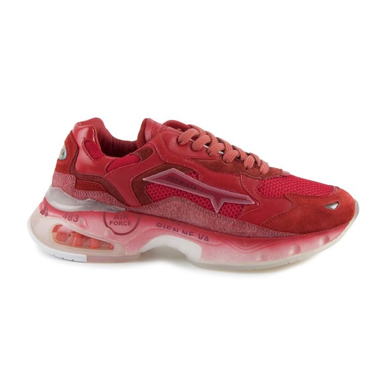 Pantofi sport barbati Premiata rosii din piele Sharky 1690BP0064R