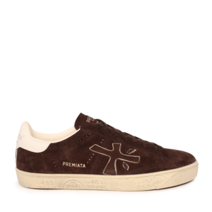 Sneakers bărbați Premiata Steven maro din piele întoarsă 1690BP7897VM