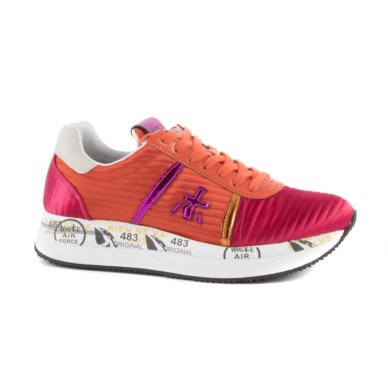 Pantofi sport femei Premiata portocaliu cu fuxia 1699DP3615R