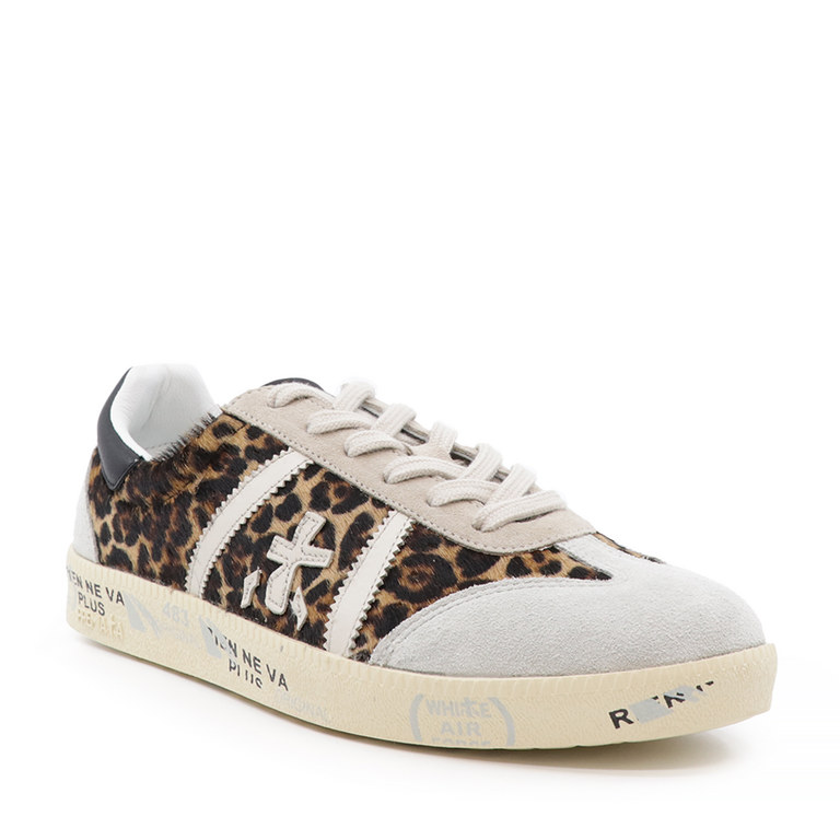 Sneakers femei Premiata Bonnie-D leopard  din piele 1694dp5941mu