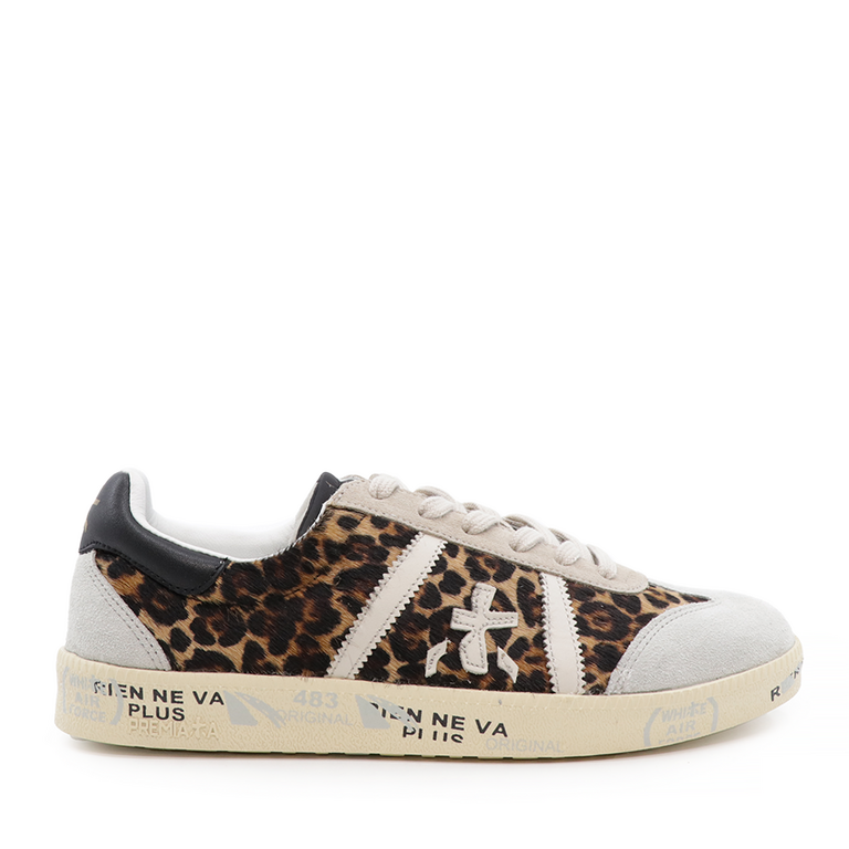 Sneakers femei Premiata Bonnie-D leopard  din piele 1694dp5941mu