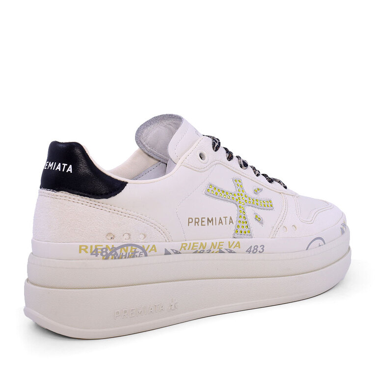Sneakers femei Premiata Micol albi din piele 1697DP6794A