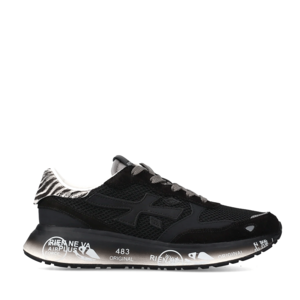 Sneakers femei Premiata Lauryn negri din piele și textil 1690DP7779N