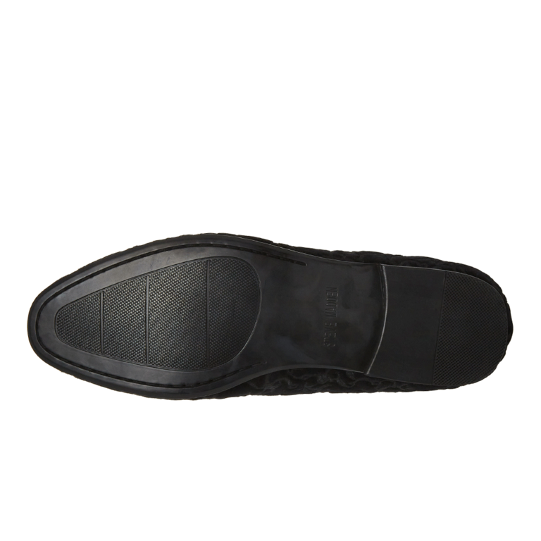 Pantofi tip loafer bărbați Steve Madden KARSON negri din catifea 1476BPKARSONN
