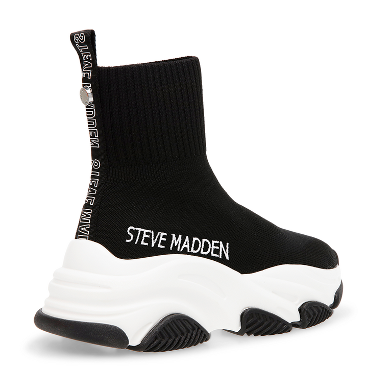 Sneakers high top femei Steve Madden negri din material textil elasticizat 1465DGVPRODIGYN