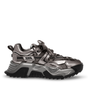 Sneakers femei Steve Madden KINGDOM gri metalizat din sintetic 1466DPKINGDOMCF