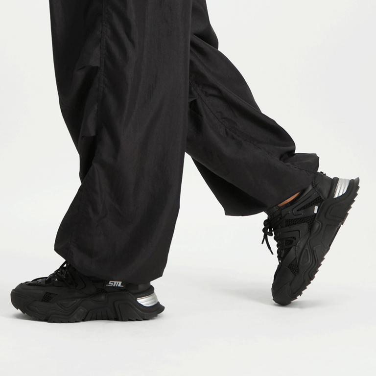 Sneakers femei Steve Madden Kingdom negri din material sintetic și textil 1467DPKINGDOM-EN