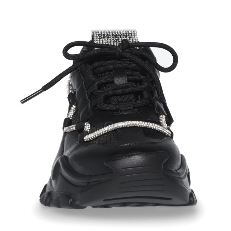 Sneakers femei Steve Madden negri din material sintetic și textil 1466DPMIRACLESN