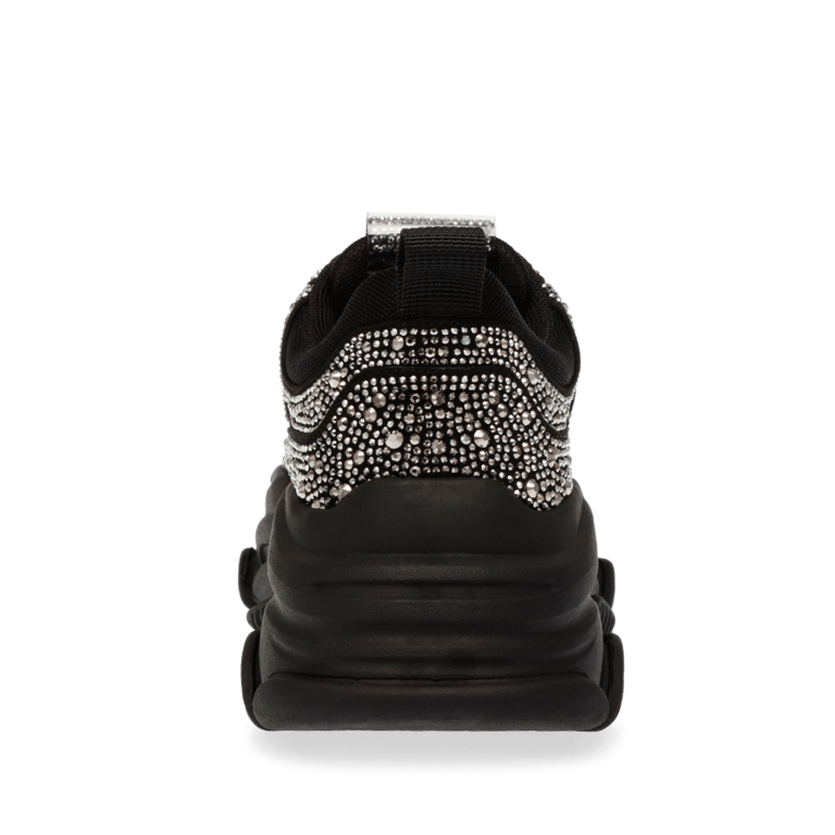Sneakers femei Steve Madden negri din sintetic cu ștrasuri 1466DPPRIVYN