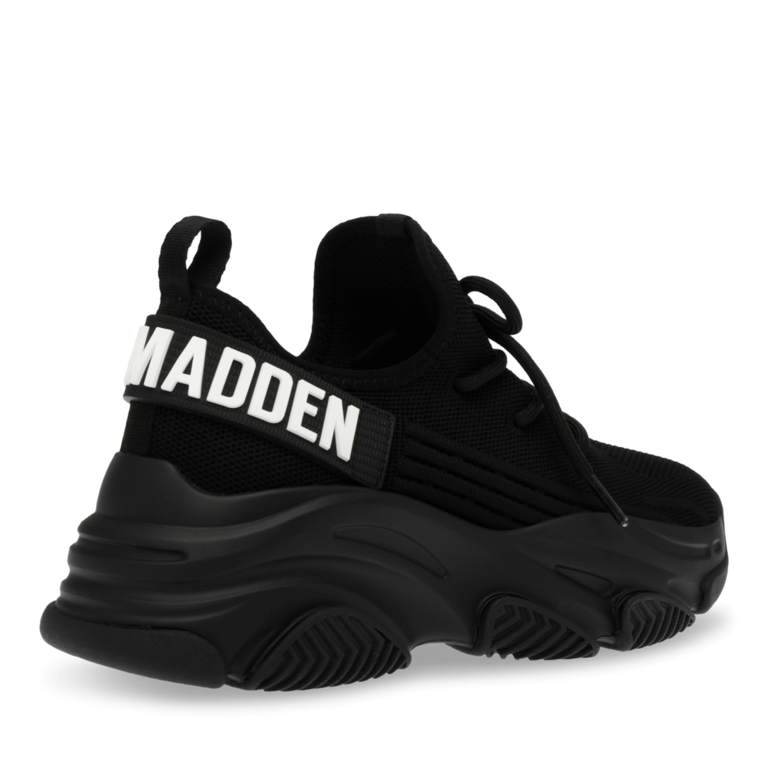 Sneakers femei Steve Madden PROTEGE-E negri din textil cu logo 1466DPSPROTEGE-EN