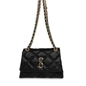 Poșetă tip satchel femei Steve Madden Jolene neagră 1660POSSBJOLENEN