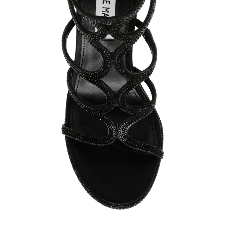 Sandale cu ștrasuri femei Steve Madden  ACCURACY-R negre 1466DSACCURACY-RN