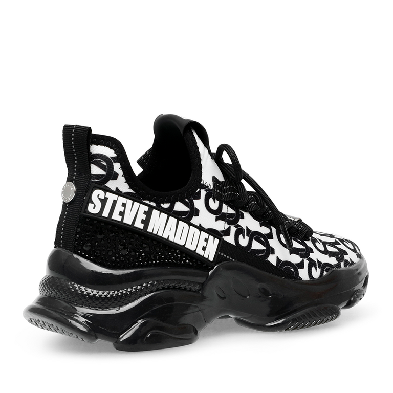 Sneakers femei Steve Madden negru cu alb 1464dps12147an