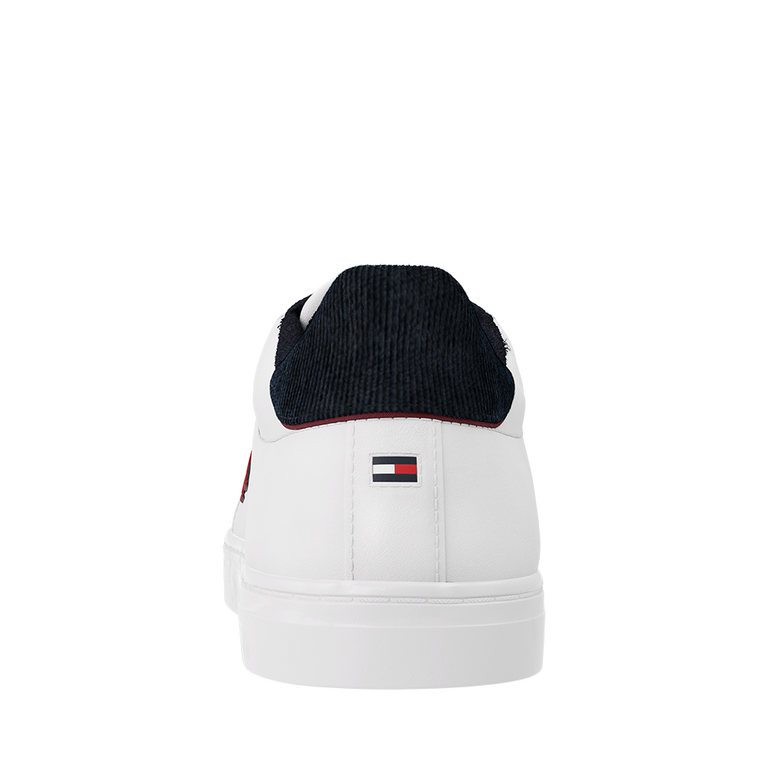 Sneakers bărbați Tommy Hilfiger albi cu logo lateral 3415BP4350A