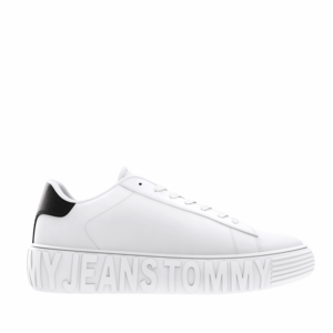 Sneakers bărbați Tommy Hilfiger albi din piele 3417BP1159A