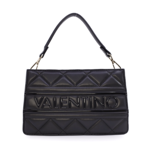 Poșetă satchel femei Valentino neagra cu aspect matlasat 1957POSS51O10N