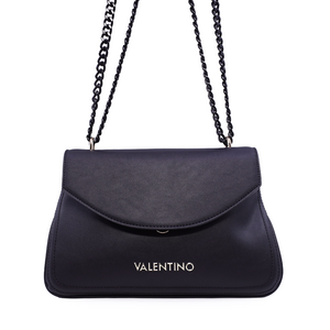 Poșetă satchel femei Valentino neagră cu logo  1956POSS7CB02N