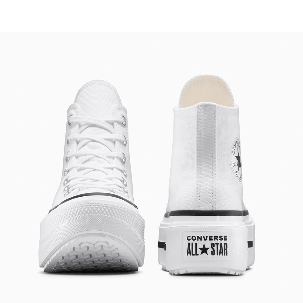 Sneakers high top femei Converse ALL STAR LIFT DOUBLE STACK albi 2949DGS12976A
