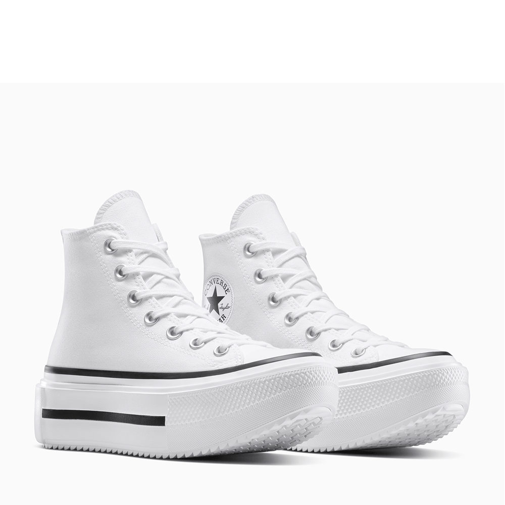 Sneakers high top femei Converse ALL STAR LIFT DOUBLE STACK albi 2949DGS12976A