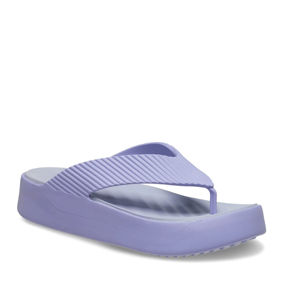 Papuci de plajă femei CROCS  Getaway Groove Platform Flip  lila 3899DSL210700LI