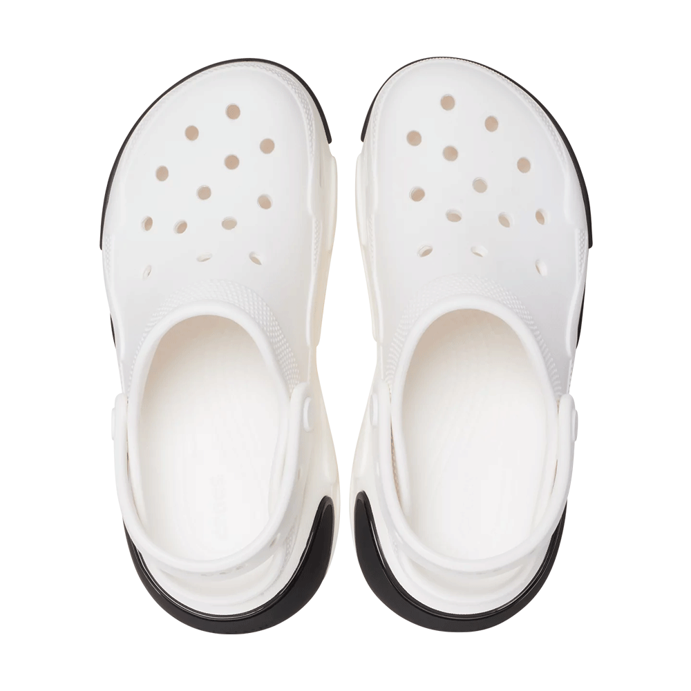 Saboți femei CROCS Bubble Crush Clog albi 3909DSL210061A