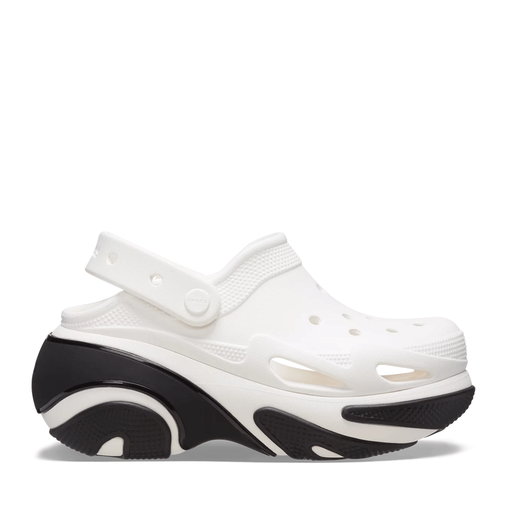 Saboți femei CROCS Bubble Crush Clog albi 3909DSL210061A