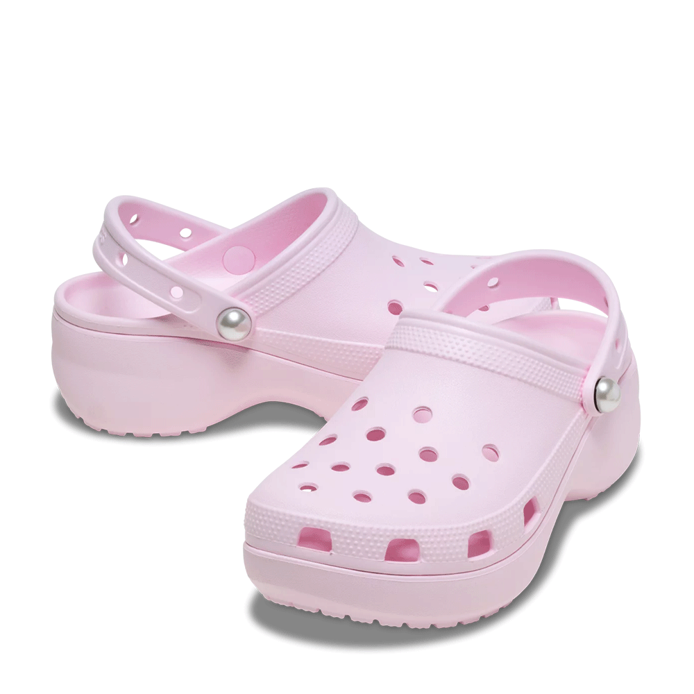 Saboți femei CROCS Classic Platform Pearl Clog roz 3899DSL211231RO