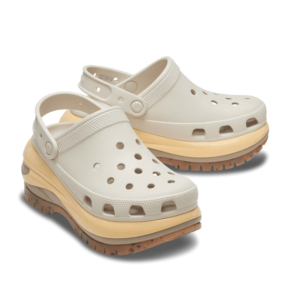 Saboți femei CROCS Mega Crush Clog taupe 3909DSL207988TA