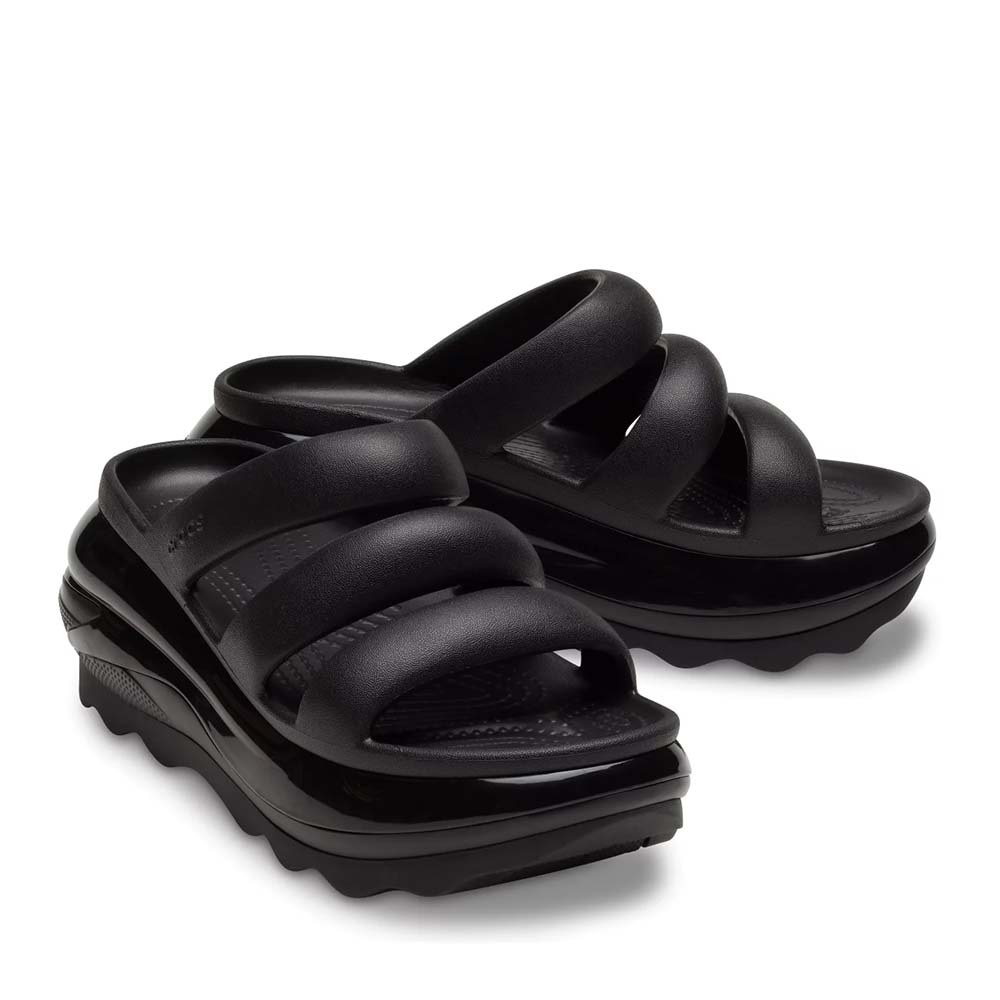 Saboți femei CROCS Mega Crush Triple Strap negri 3909DSL209842N