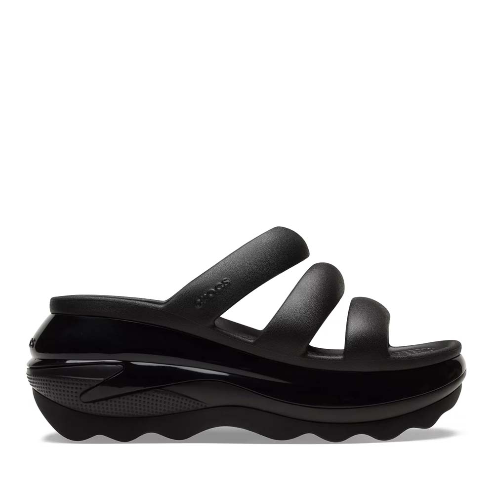 Saboți femei CROCS Mega Crush Triple Strap negri 3909DSL209842N