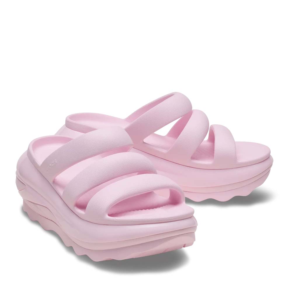 Saboți femei CROCS Mega Crush Triple Strap Pink Milk 3909DSL209842RO