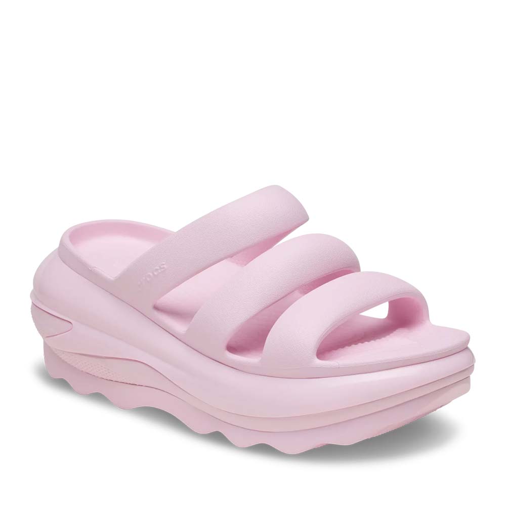 Saboți femei CROCS Mega Crush Triple Strap Pink Milk 3909DSL209842RO