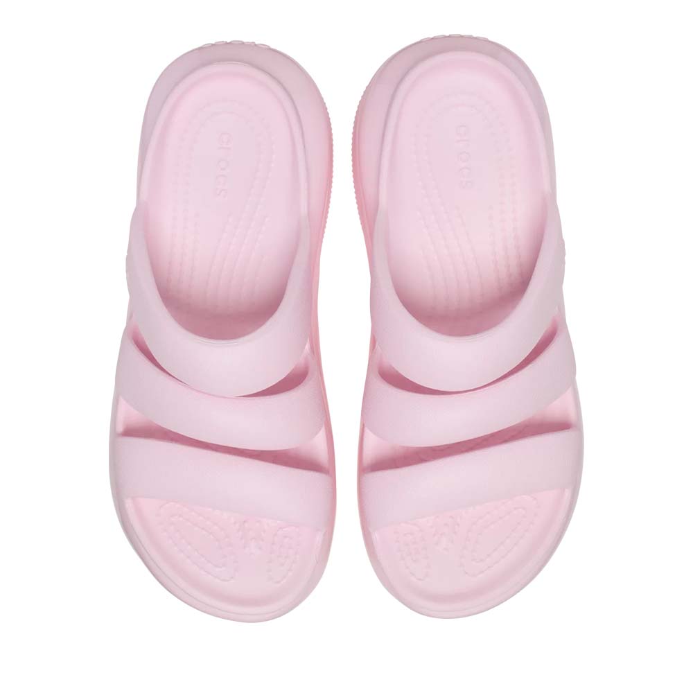 Saboți femei CROCS Mega Crush Triple Strap Pink Milk 3909DSL209842RO